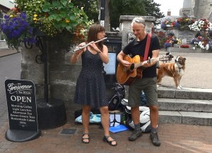 Busking Cafe gig Sidmouth 2014